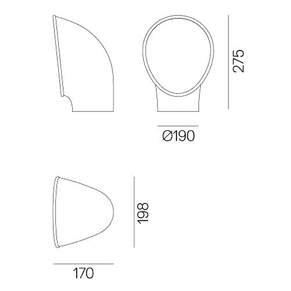 LED Stehlampe aus Aluminium Piroscafo Artemide T081900, T081910, T081920 Fabrik Artemide aus Italien. Foto №5