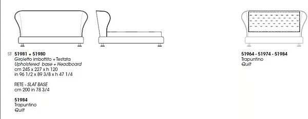 Doppelbett mit gepolsterter Rückenlehne GIORGETTI REA Fabrik GIORGETTI aus Italien. Foto №6