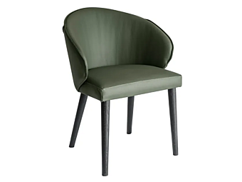 Sessel mit Armlehnen aus Leder Eforma Manta Fabrik Eforma aus Italien