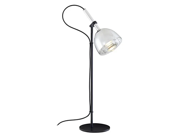 LED Schreibtischlampe aus Glas und Stahl verstellbar in Chrom LIGNE ROSET Bell 10073004 Fabrik LIGNE ROSET aus Italien. Foto №2