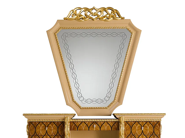 Wandspiegel mit Rahmen aus Glas A.R. Arredamenti Harmony Mirror 380/S Fabrik A.R.ARREDAMENTI SRL aus Italien. Foto №1