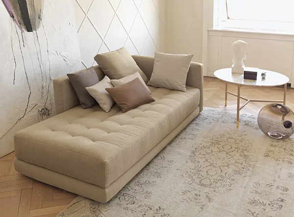 Tagesbett aus Stoff mit weicher Rückenlehne Flou Doze Flat Fabrik Flou aus Italien. Foto №3