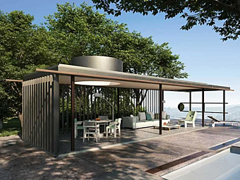 Freistehende Aluminium-Pergola VDL Pavillon KETTAL Freistehende Aluminium-Pergola VDL Pavillon KETTAL Fabrik KETTAL aus Italien
