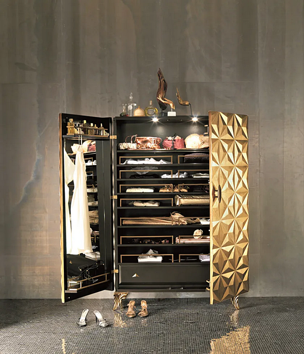 Badezimmer Aufbewahrungsschrank mit Türen aus Holz Bizzotto Italia Diamond Fabrik Bizzotto Italia aus Italien. Foto №2