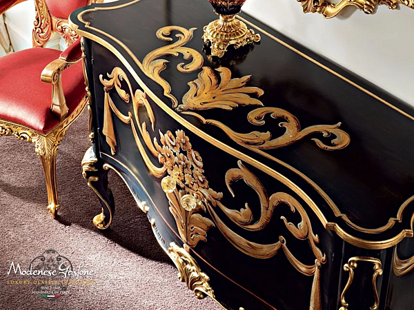 Sideboard mit Türen aus Holz Modenese Luxury Interiors 13605 Fabrik MODENESE GASTONE aus Italien. Foto №2