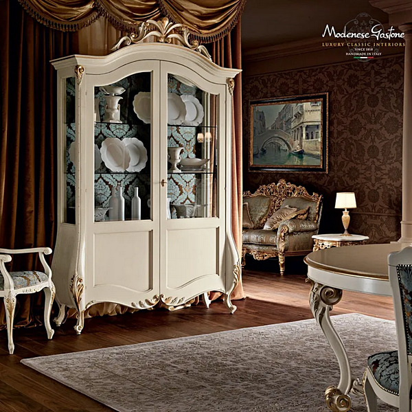Vitrine aus Massivholz Modenese Luxury Interiors 11107 Fabrik MODENESE GASTONE aus Italien. Foto №2