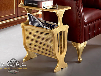 Zeitschriftenständer aus Holz Modenese Luxury Interiors 13633 Fabrik MODENESE GASTONE aus Italien