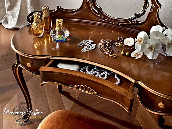 Schminktisch aus massivem Holz Modenese Luxury Interiors 12211 Fabrik MODENESE GASTONE aus Italien. Foto №2