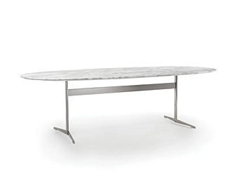 Ovaler Esstisch aus Marmor FLEXFORM Fly Ovaler Esstisch aus Marmor FLEXFORM Fly Fabrik FLEXFORM aus Italien