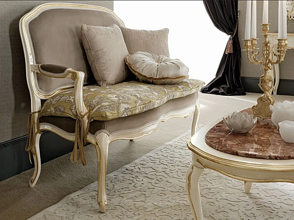 Stoffsofa klein Modenese Luxury Interiors 12431 Fabrik MODENESE GASTONE aus Italien. Foto №1