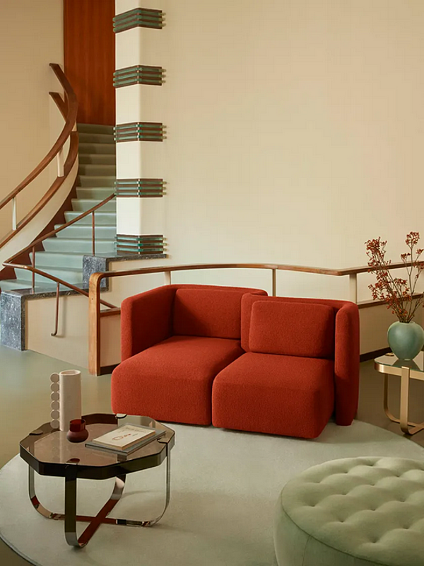 Modularer Stoffsofa Gala Saba Fabrik SABA aus Italien. Foto №16