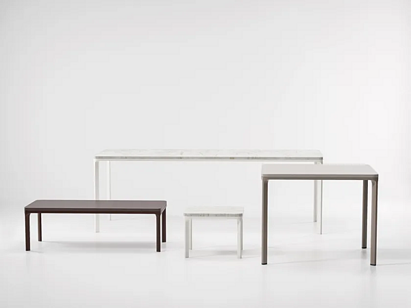 Quadratischer niedriger Gartenside Tisch aus Aluminium KETTAL Park Life Fabrik KETTAL aus Italien. Foto №3