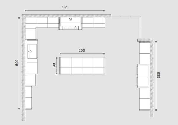 Küche ARREX Lola 03 Fabrik ARREX aus Italien. Foto №8