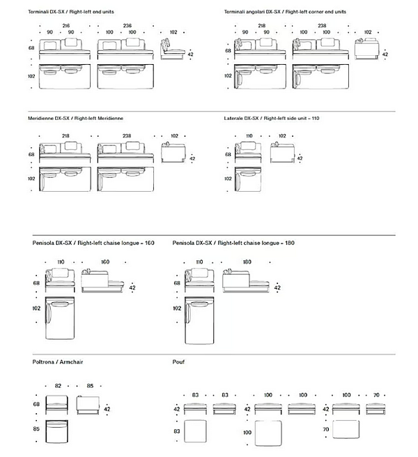 Ecksofa aus Stoff Livingston Saba Fabrik SABA aus Italien. Foto №11