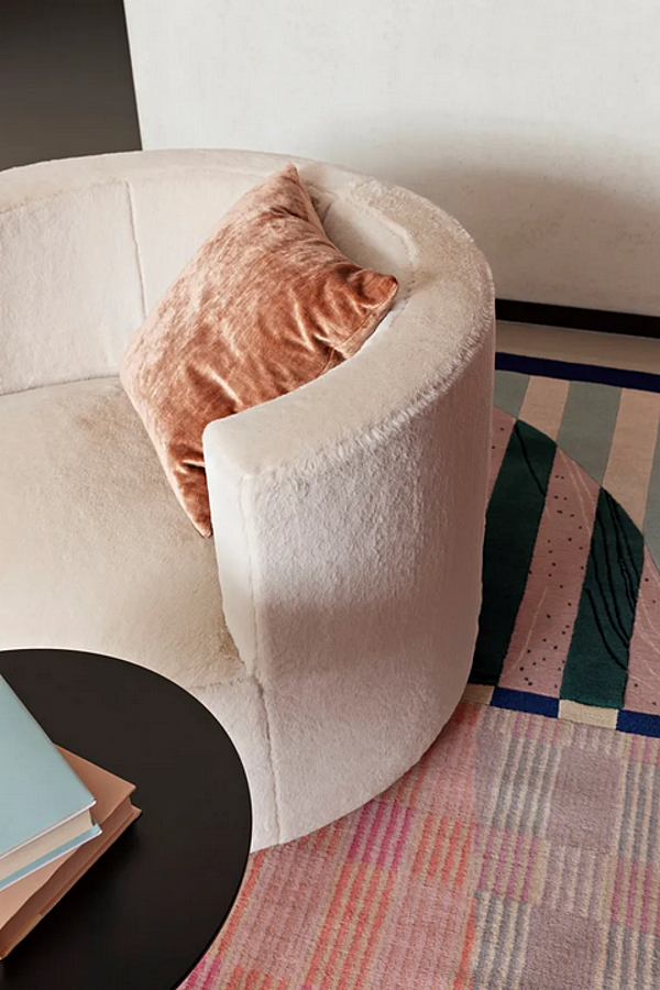 Drehstuhl mit Stoffbezug und Armlehnen Saba Chance Fabrik SABA aus Italien. Foto №4