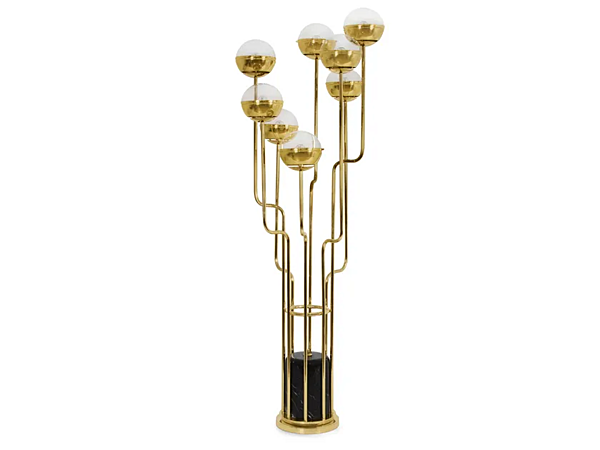 Stehlampe aus Messing Niku BRABBU Fabrik BRABBU aus Italien. Foto №1