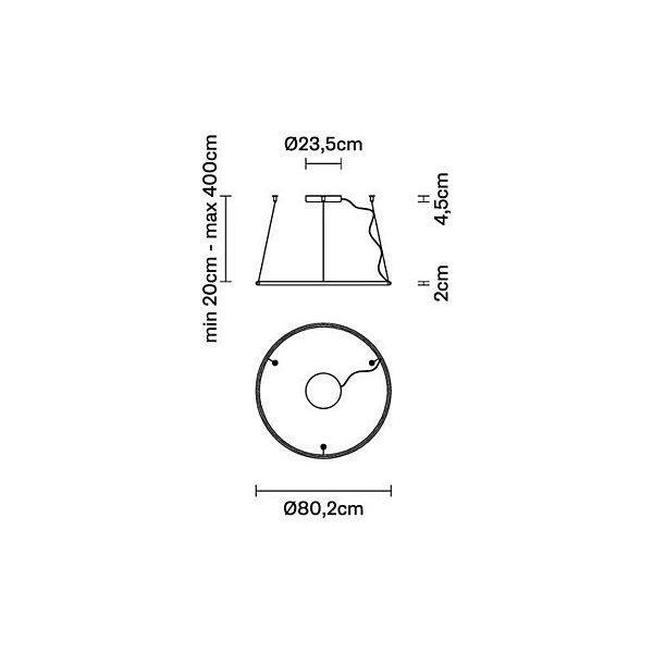 LED Pendelleuchte aus Aluminium Fabbian Olympic F45 Fabrik Fabbian aus Italien. Foto №8