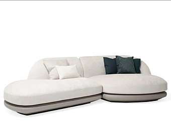 Ecksofa aus Stoff mit weicher Rückenlehne GIORGETTI VESPER
