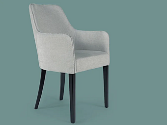 Sessel mit Armlehnen aus Stoff Borzalino Emily EUE7DINI Fabrik Borzalino aus Italien