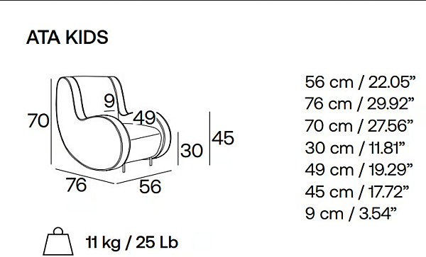 Kinderstuhl mit Armlehnen aus Stoff Adrenalina ATA Kids IMB1070321, IMB1070322, IMB1070323, IMB1070324, IMB1070325 Fabrik ADRENALINA aus Italien. Foto №5