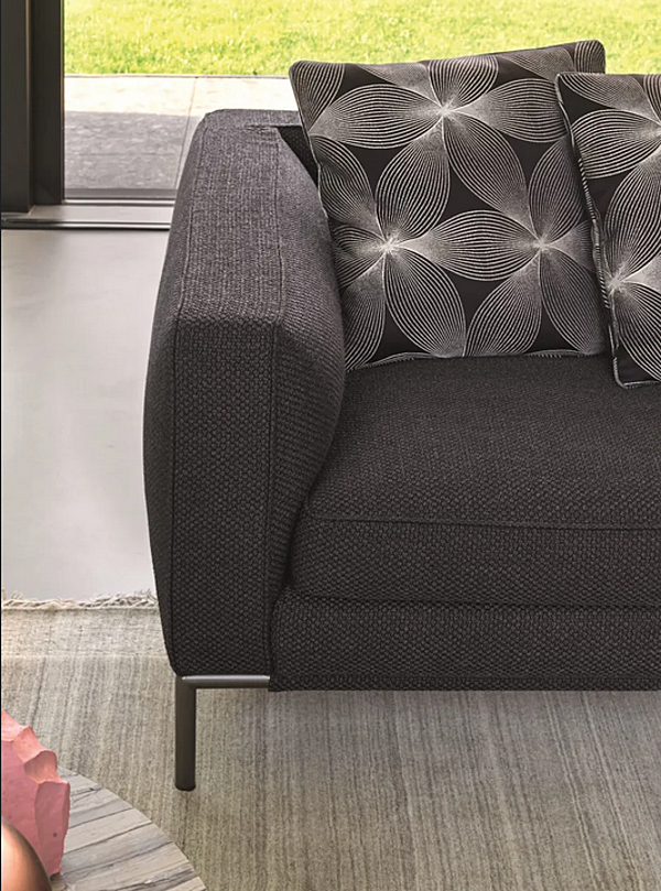 Ecksofa aus Stoff mit weicher Rückenlehne Flou Icon Fabrik Flou aus Italien. Foto №6
