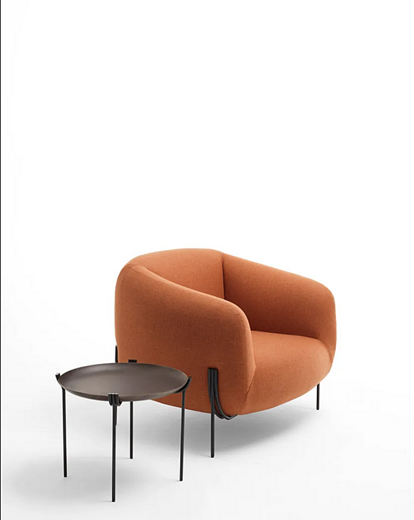 Runder Kaffeetisch aus Metall mit Tablett GEO Saba Fabrik SABA aus Italien. Foto №3