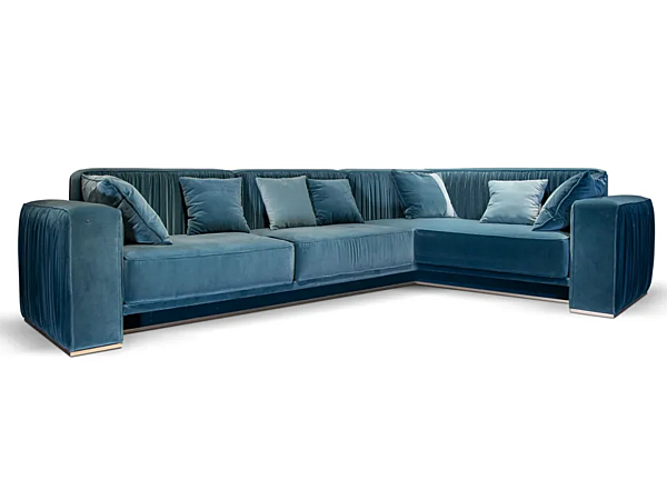 Ecksofa aus Stoff mit weicher Rückenlehne CORTEZARI HERBIN Fabrik CORTE ZARI aus Italien. Foto №2