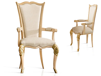 Polsterstuhl mit Armlehnen Harmony A.R. Arredamenti 309