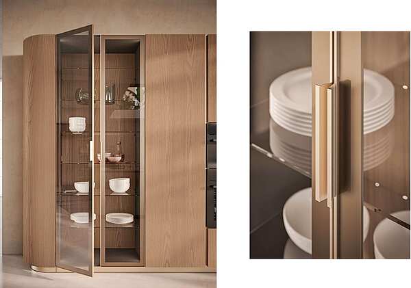 Küche Aster Cucine Domina Olmo Crudo Opaco Fabrik Aster Cucine aus Italien. Foto №6