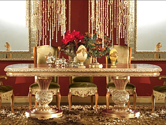 Erweiterbarer rechteckiger Tisch aus Holz A.R. Arredamenti Royal 706/A Fabrik A.R.ARREDAMENTI SRL aus Italien