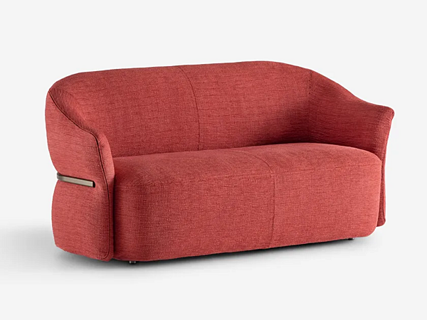 Zweisitzer Sofa mit gepolsterter Rückenlehne aus Stoff Flou Madame Butterfly Fabrik Flou aus Italien. Foto №1