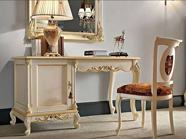 Schreibtisch aus Massivholz Modenese Luxury Interiors 12212 Fabrik MODENESE GASTONE aus Italien. Foto №1