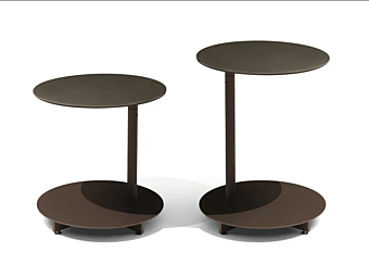 Runder Beistelltisch aus Stahl GIORGETTI APSARA 88100, 88101, 88102