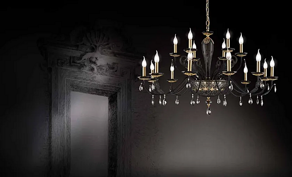 Kristalllüster mit Swarovski-Kristallen Macrame L12 6 Euroluce Lampadari Fabrik EUROLUCE LAMPADARi aus Italien. Foto №3