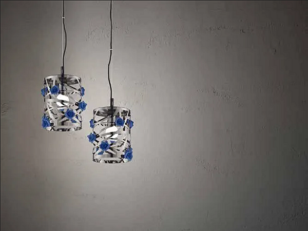 Metallpendelleuchte Bora S1 klein Euroluce Lampadari Fabrik EUROLUCE LAMPADARi aus Italien. Foto №1