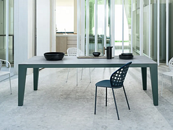 Rechteckiger Gartentisch aus Steinzeug Gervasoni Lecce Inout 143 144 Fabrik Gervasoni aus Italien