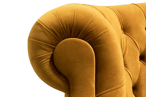 Dreisitzer Sofa mit gepolsterter Rückenlehne aus Samt BRABBU Maree II Fabrik BRABBU aus Italien. Foto №5