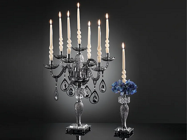Kerzenhalter mit Swarovski-Kristallen Euroluce Lampadari TooChic Fabrik EUROLUCE LAMPADARi aus Italien. Foto №1