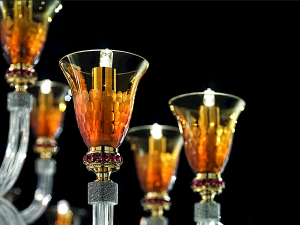Kronleuchter mit Swarovski-Kristallen Claire L12 6 6 Euroluce Lampadari Fabrik EUROLUCE LAMPADARi aus Italien. Foto №2