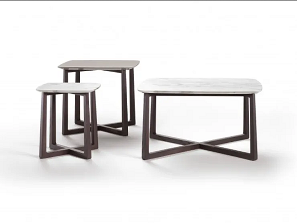 Quadratischer Couchtisch aus Marmor FLEXFORM GIPSY Fabrik FLEXFORM aus Italien. Foto №1