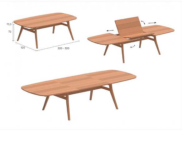 Tisch ROYAL BOTANIA ZDZ 320 Fabrik ROYAL BOTANIA aus Italien. Foto №2