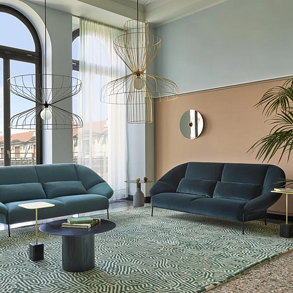 Niedriger runder Couchtisch aus Stahl Oxydation LIGNE ROSET 19960355 Fabrik LIGNE ROSET aus Italien. Foto №4