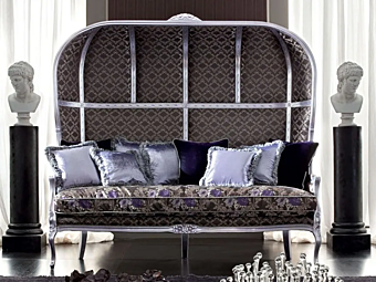 Zweisitzer Sofa mit hoher Rückenlehne Modenese Luxury Interiors 12427 Zweisitzer Sofa mit hoher Rückenlehne Modenese Luxury Interiors 12427 Fabrik MODENESE GASTONE aus Italien
