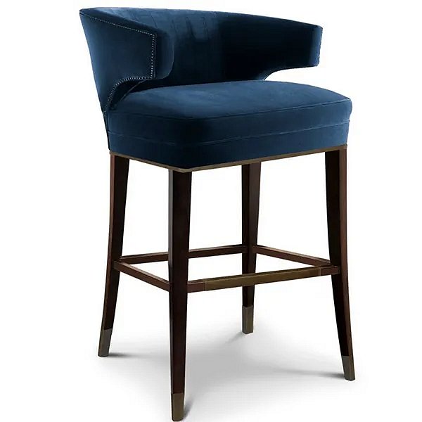 Hochgepolsterter Stoffhocker mit Rückenlehne BRABBU IBIS Fabrik BRABBU aus Italien. Foto №2
