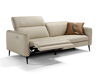 Dreisitzer Ledersofa mit Relaxfunktion Egoitaliano Dusk 1440