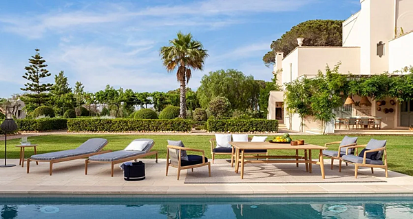 Teak Gartenarmstuhl mit Armlehnen POLTRONA FRAU The Secret Garden Fabrik POLTRONA FRAU aus Italien. Foto №13