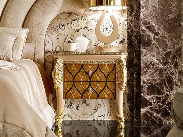 Rechteckiger Nachttisch mit Schubladen A.R. Arredamenti Harmony 386 Fabrik A.R.ARREDAMENTI SRL aus Italien. Foto №2