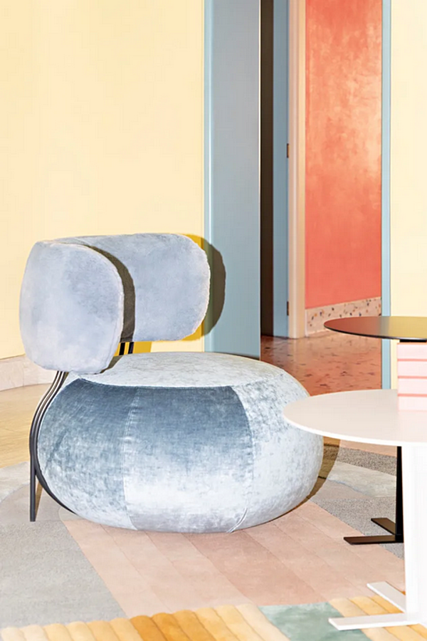 Stoffarmstuhl Baby Geo Saba Fabrik SABA aus Italien. Foto №6