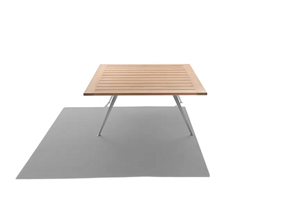 Quadratischer Gartentisch aus Iroko FLEXFORM Zefiro Outdoor Fabrik FLEXFORM aus Italien. Foto №4