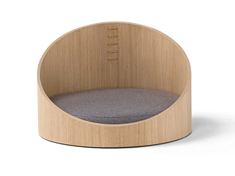 Holzbett für Hunde aus Holz AMURA River Hundebett Fabrik AMURA aus Italien